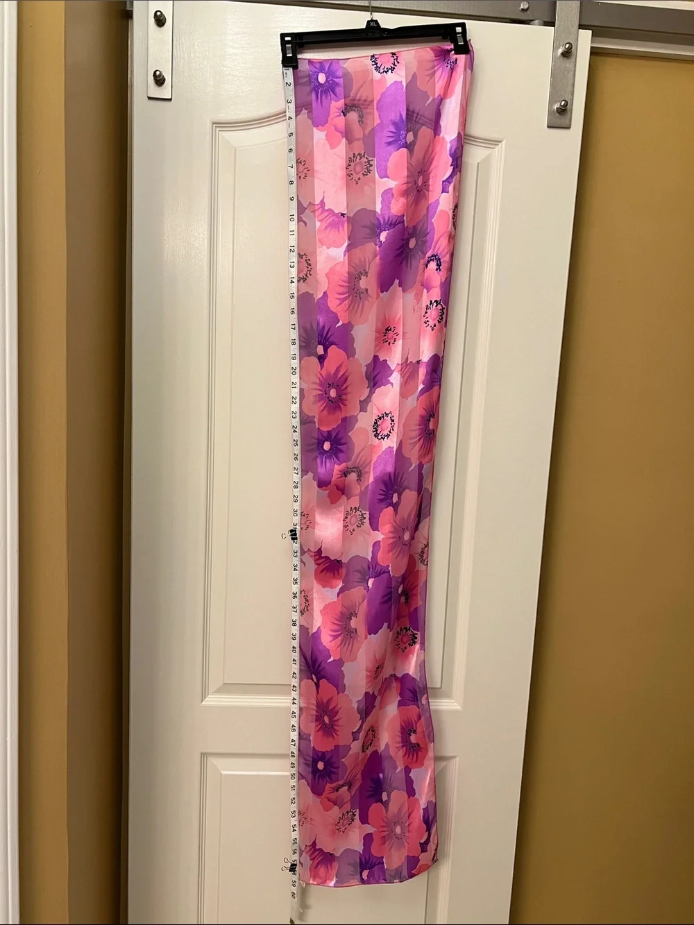 Pink & Purple Floral Oblong Scarf